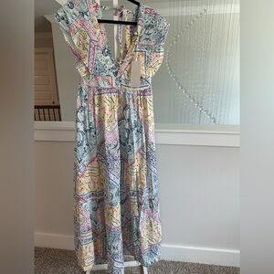 Taj By Sabrina Crippa Floral Maxi Dress